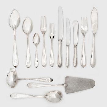 Cutlery set, 93 pieces, silver, “Vasa”, including GAB, Stockholm, 1938.