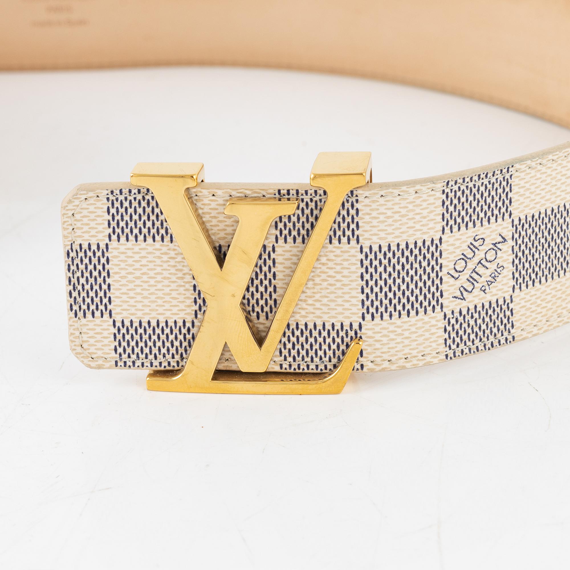 Louis Vuitton, belt, "LV Initiales", size 80.