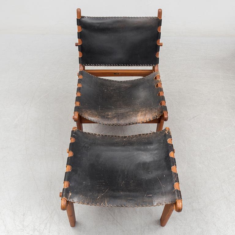 A pair of easy chairs with foot stools by Angel Pazmino, El Salvador, 1960s.