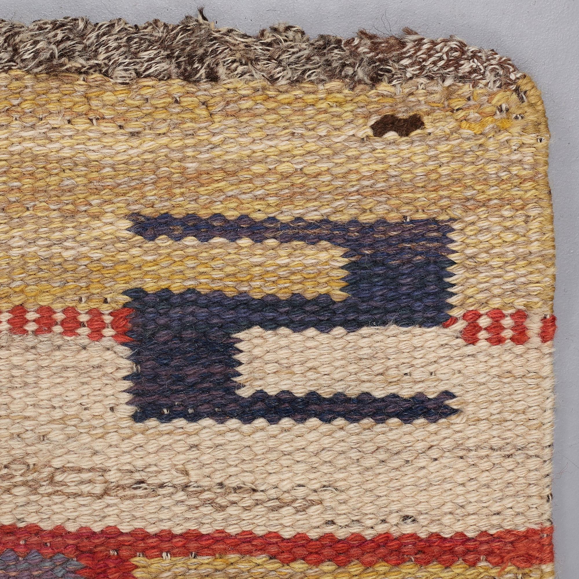 Märta Måås-Fjetterström, MATTA, "Blå Esset", rölakan, ca 248,5 x 191,5  cm, signerad AB MMF.