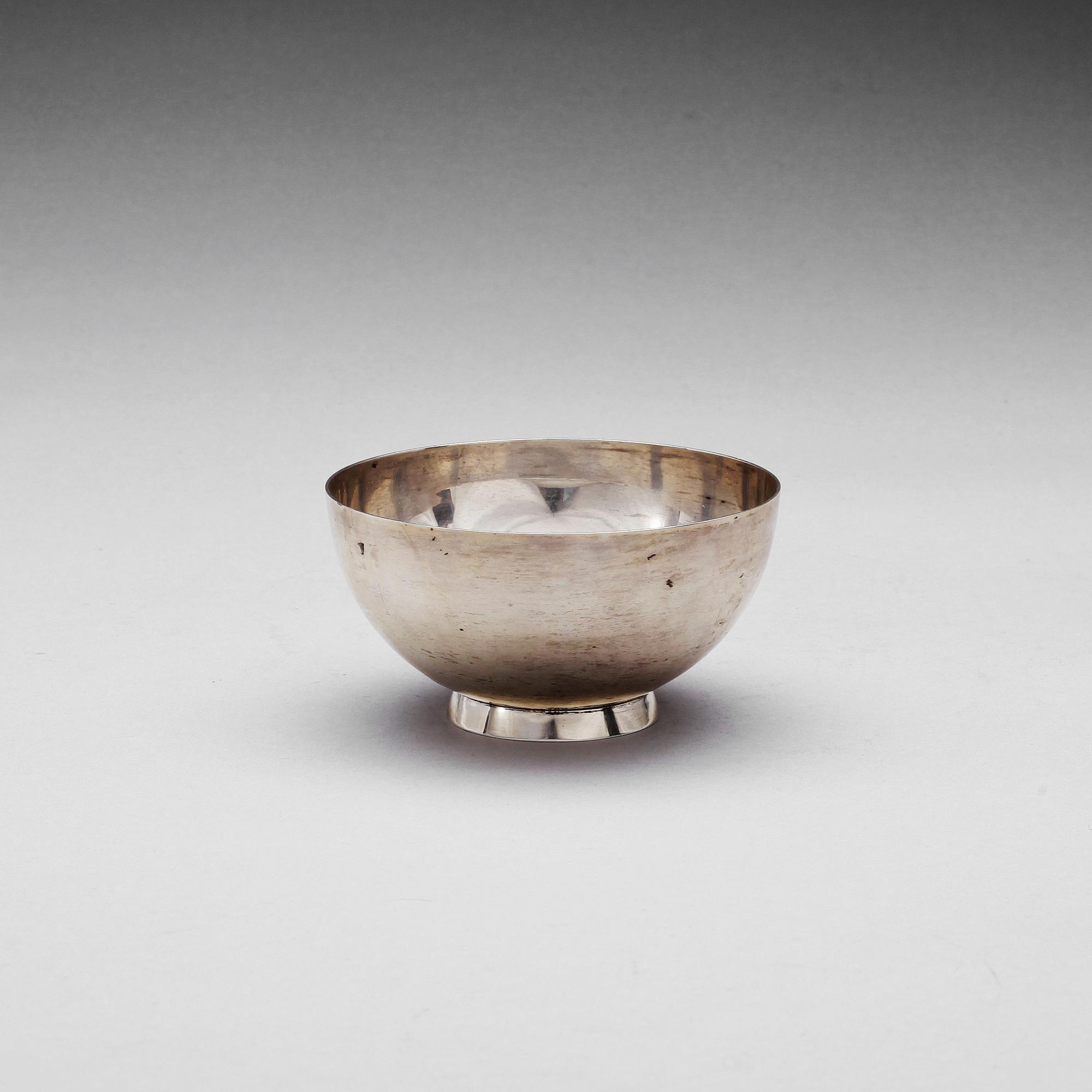 SKÅL, sterlingsilver, Wiwen Nilsson, Lund 1947. Ca 132 gr.