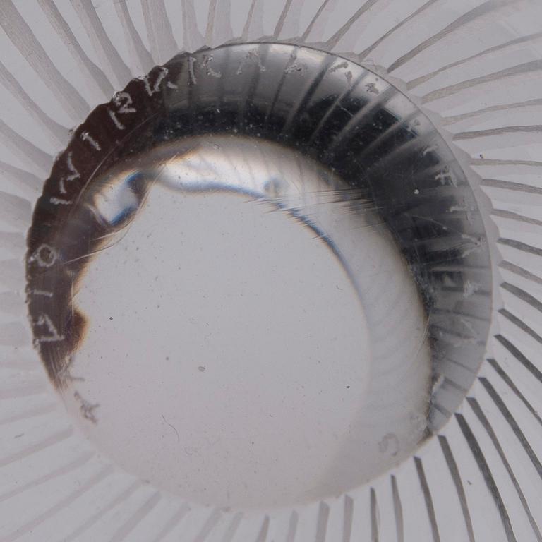 VAS och SKÅL, glas, Tapio Wirkkala, Iittala 1950-tal. Skålen signerad.