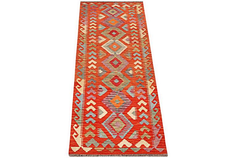 Gallerimatta, Kelim, ca 304 x 84 cm.