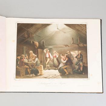 'Norske folkelivsbilleder efter Malerier og Tegninger af Adolph Tidemand', Christian Tönsberg, Christiania, 1854.