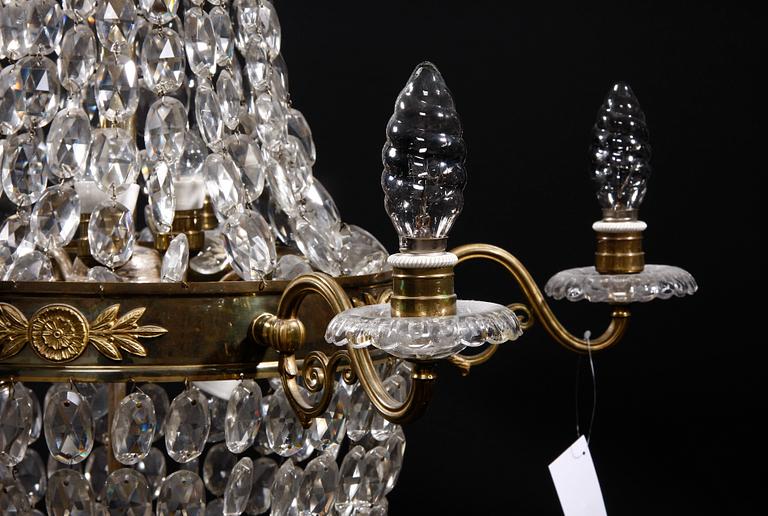 LJUSKRONA, empirestil, sent 1800-tal. H 120.