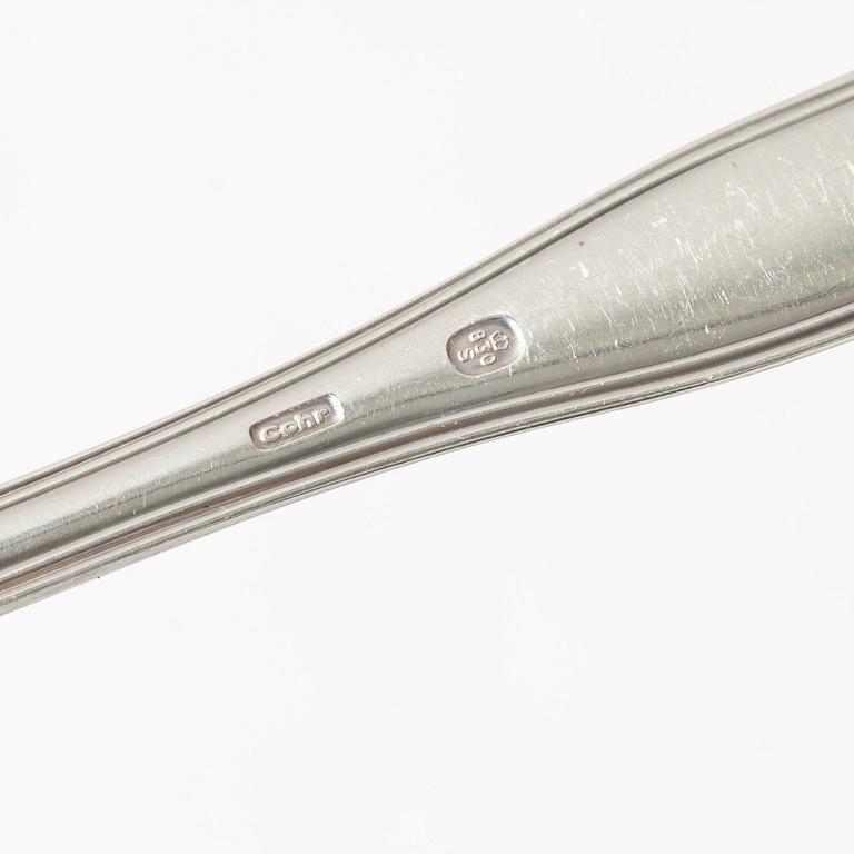 A Danish silver cutlery set, model 'Old Danish', Cohr, Swedish import mark (101 pieces).