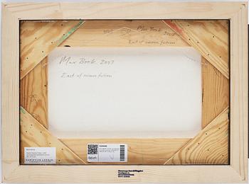 MAX MIKAEL BOOK, mixed media on canvas, signed and dated 2007 on verso.