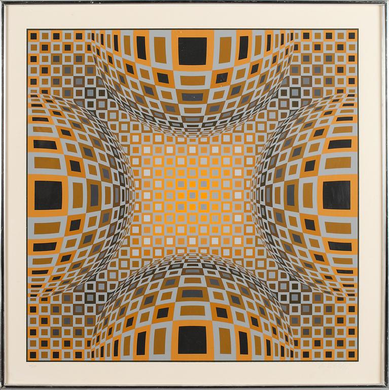 VICTOR VASARELY, färgserigrafi, signerad och numrerad 69/250.