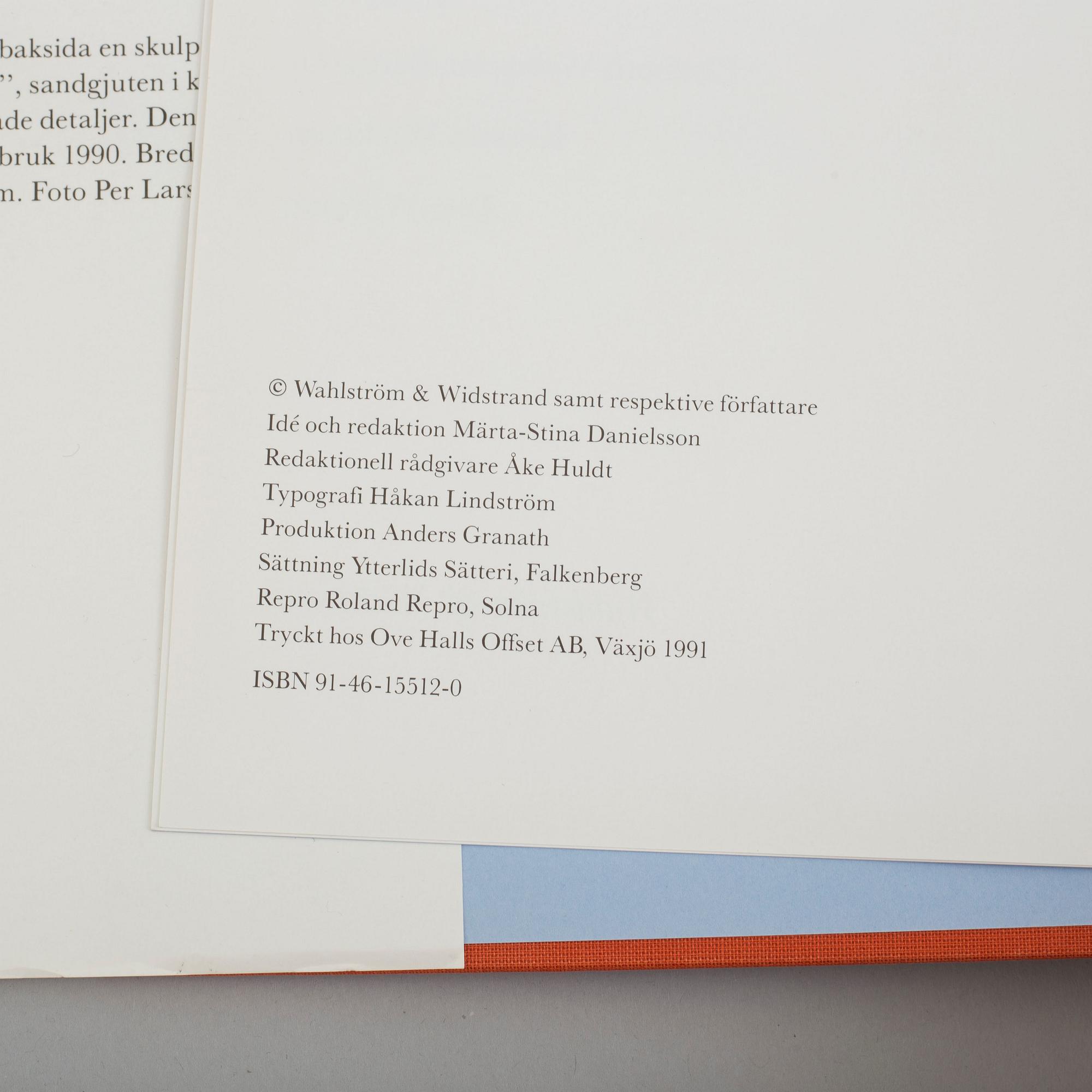 Seven books on Swedish glass, silver and furniture.