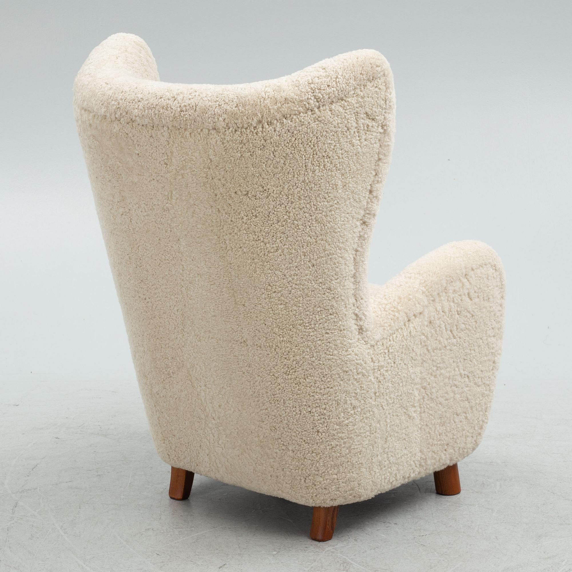 Mogens Lassen, attributed to, armchair, Denmark, 1940's.