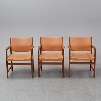 Eleven 1960's teak armchairs by Karl Erik Ekselius for JOC Vetlanda.