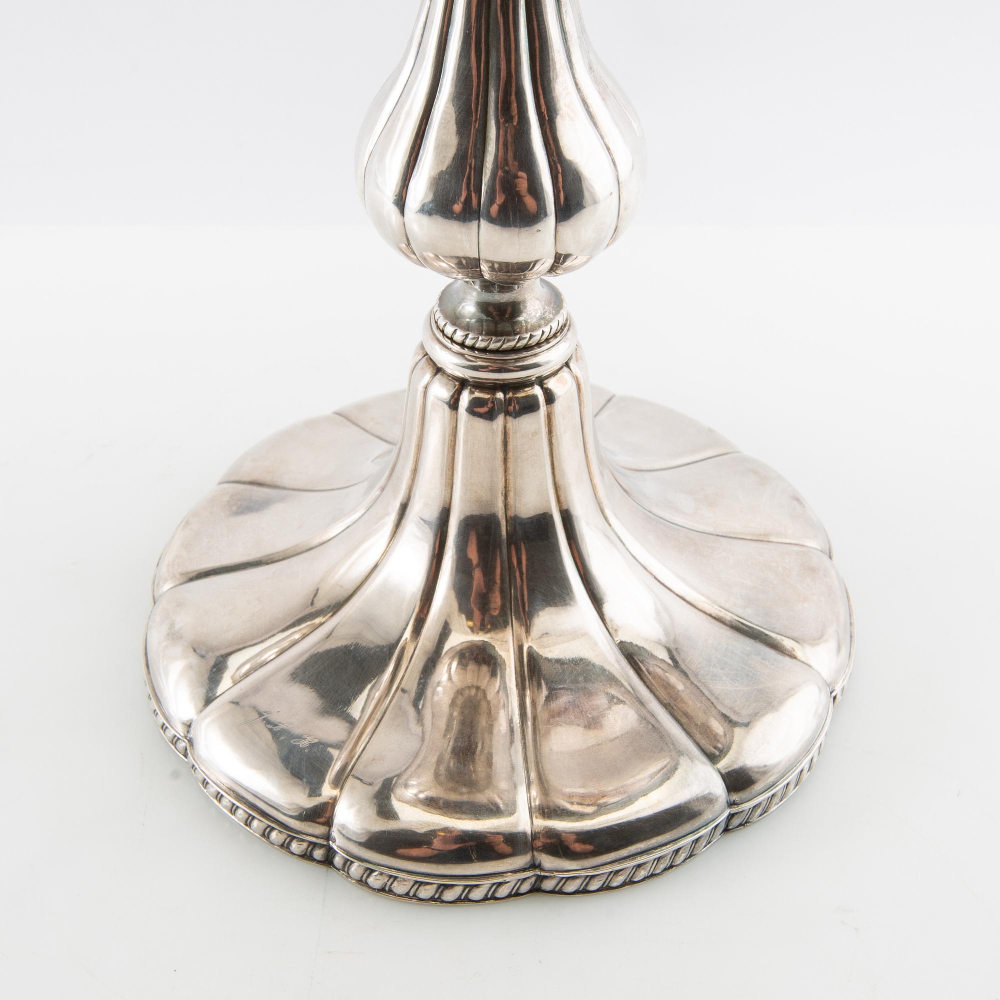 Wilhelm Pettersson  uppsatsskål silver, 1875 Åbo Finland.
