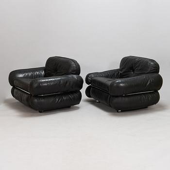 Kurt Hvitsjö, A pair of 1970's 'Hannibal' armchairs for Isku.