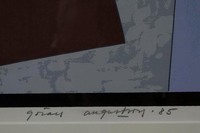 GÖRAN AUGUSTSON, serigrafi, sign. och dat. -85.