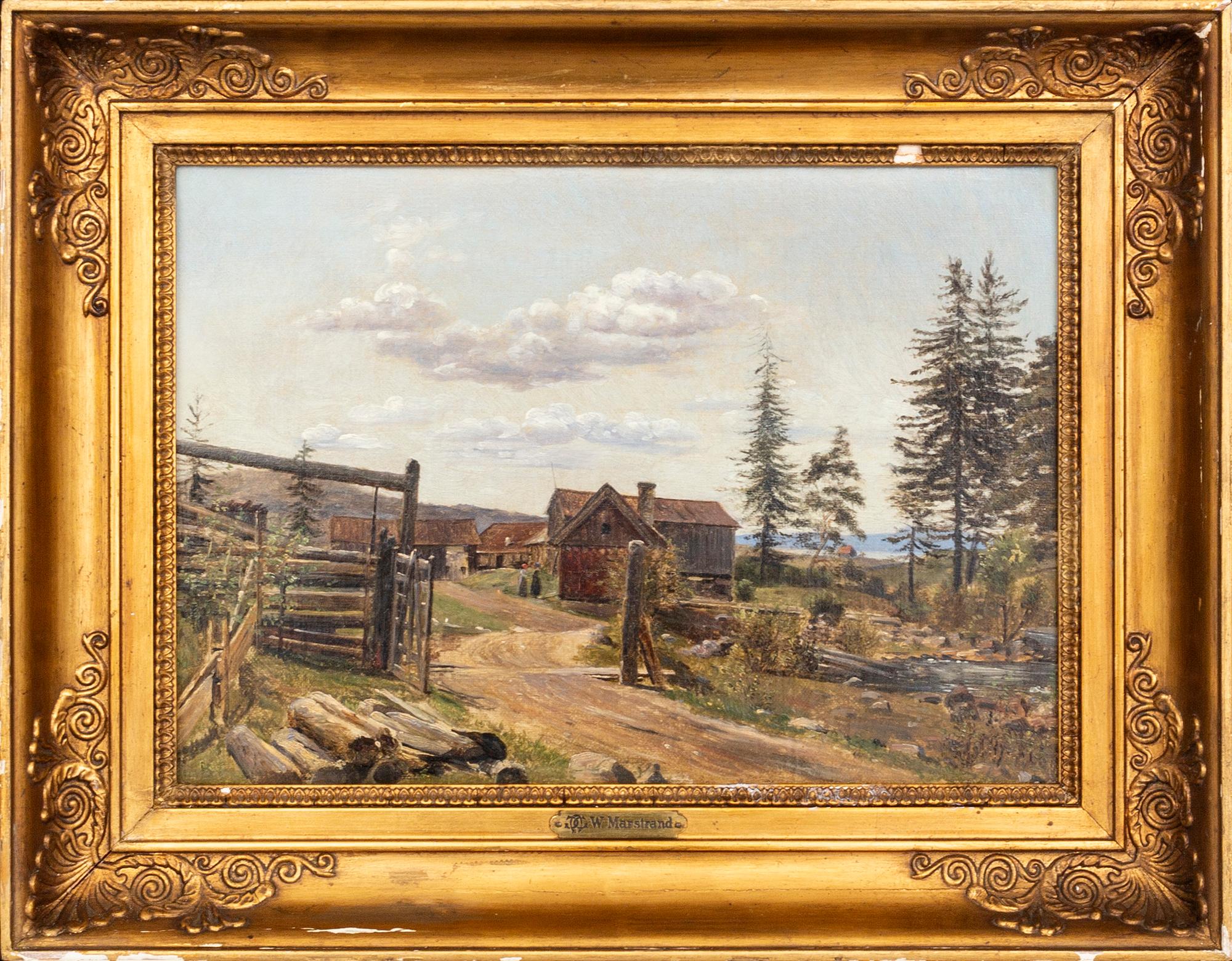 Wilhelm Marstrand, olja på duk, signerad.