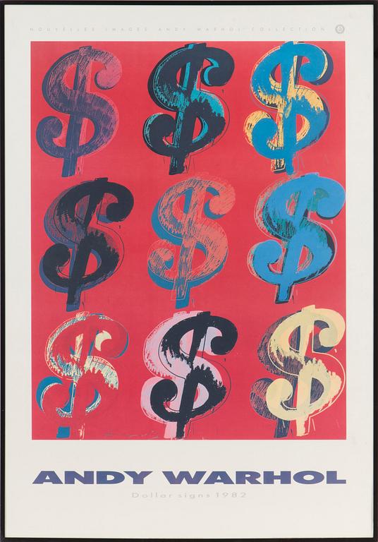ANDY WARHOL, Offset in colours, after Andy Warhol, published by Nouvelles Images, Lombreuil, first edition, 1989.