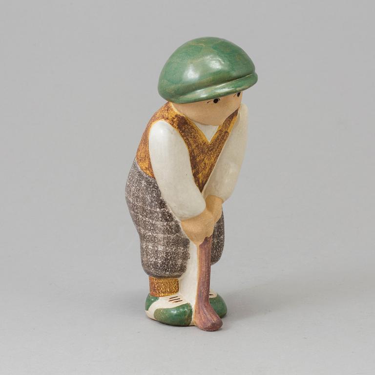 A stoneware figurine by Lisa Larson, signed.