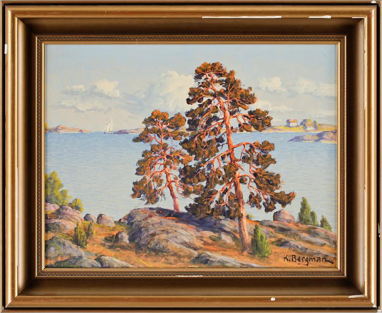 KARL BERGMAN, olja på duk, sign.