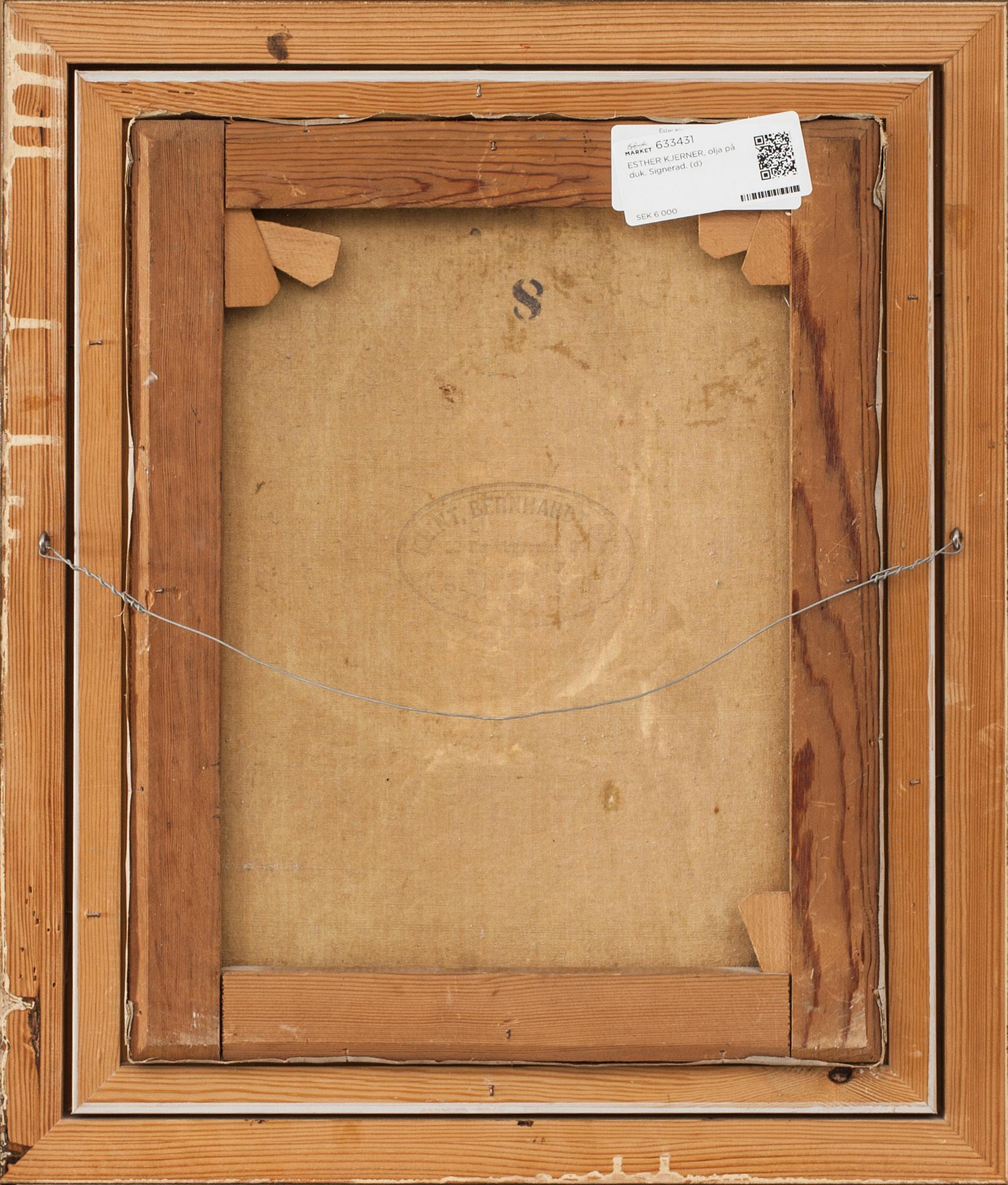 ESTHER KJERNER, olja på duk. Signerad.