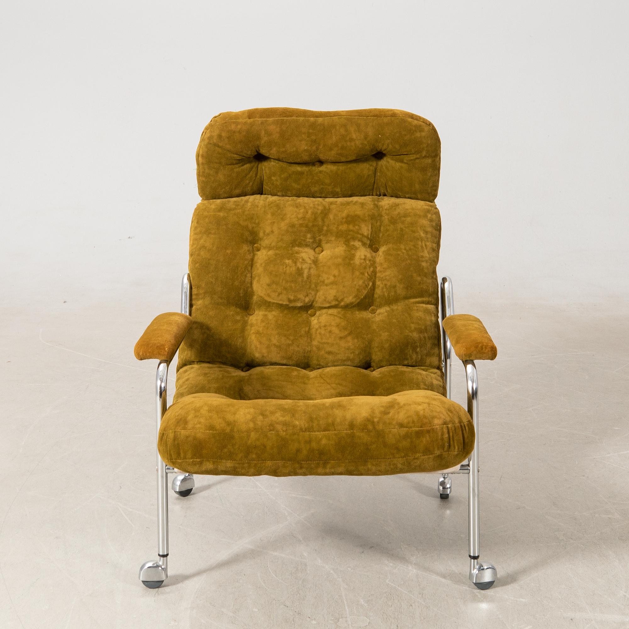 Bo Eigert, armchair, "Stålbo", Firma B.Eigert AB, Hova, 1970s.