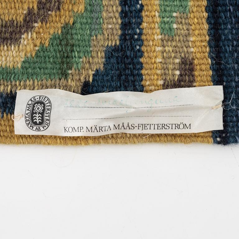 Märta Måås-Fjetterström, a textile, "Medaljongerna", rölakan, ca 42 x 46 cm, signed AB MMF.