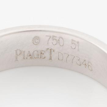 Piaget, ring, 18K vitguld med små briljantslipade diamanter.