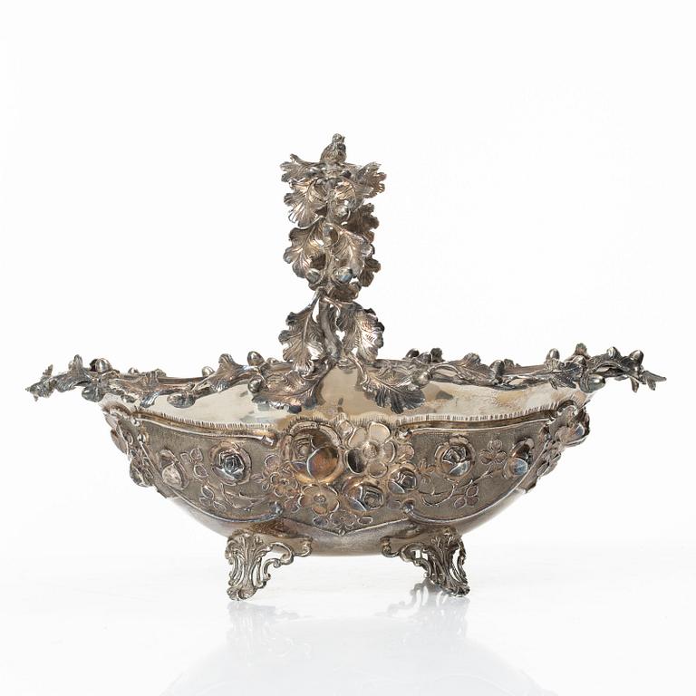 Basket, sterling silver, 20th century.