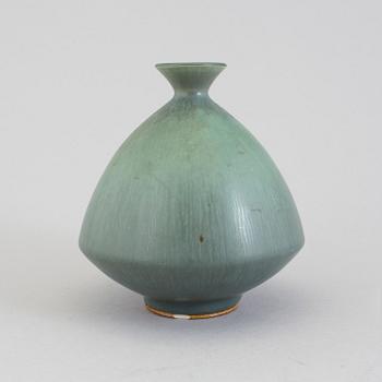 A Berndt Friberg stoneware vase from Gustavsberg studio, signed.