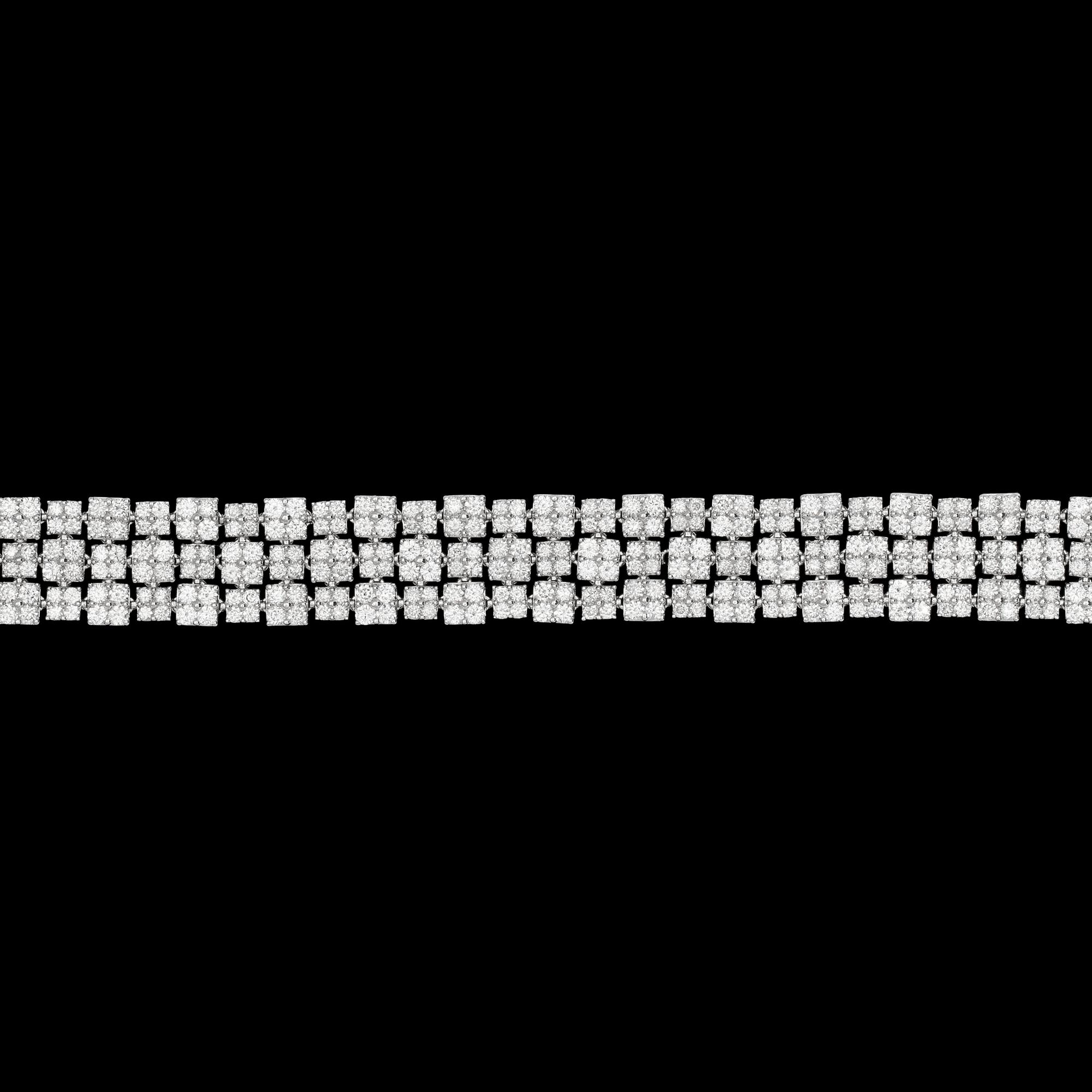 A brilliant cut diamond bracelet, tot. 12.86 cts.