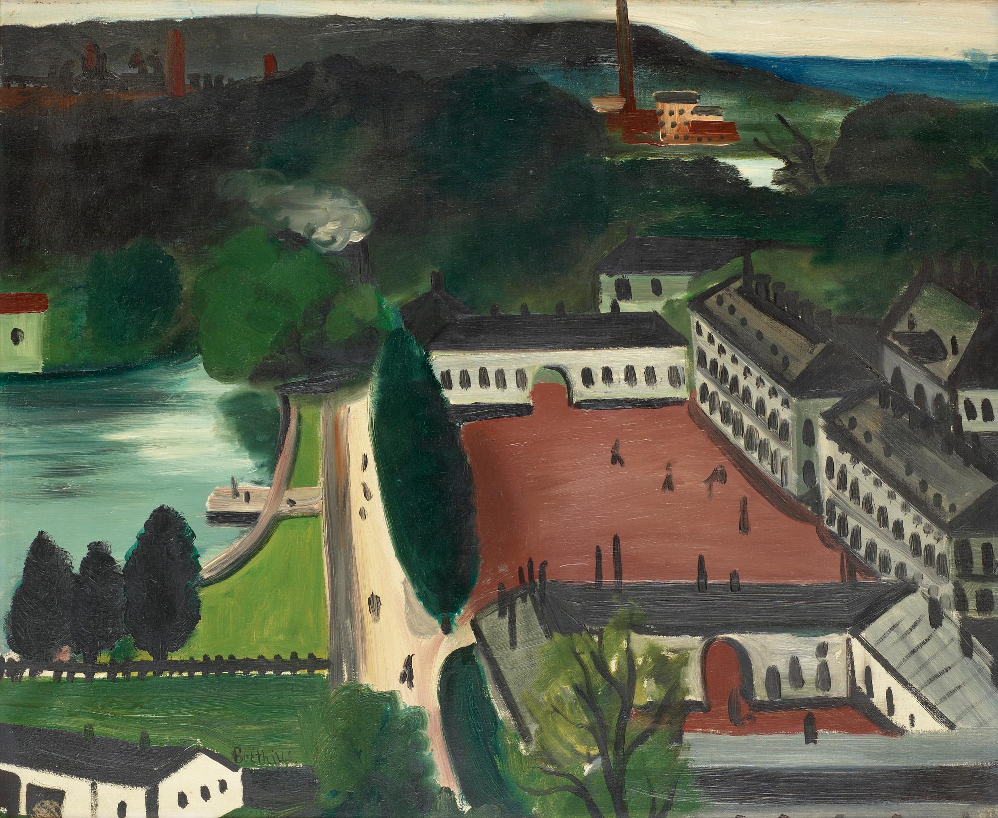 Lars Boëthius, View over Karlberg Castle.