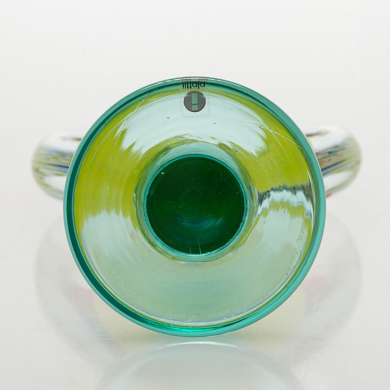 Oiva Toikka, skulptur, "Lollipop", signerad Oiva Toikka, Nuutajärvi 2004 181/200.