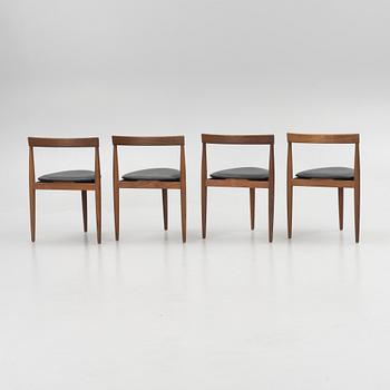 Hans Olsen, stolar, 4 st, "Roundette", Frem Røjle, Danmark, 1950/1960-tal.