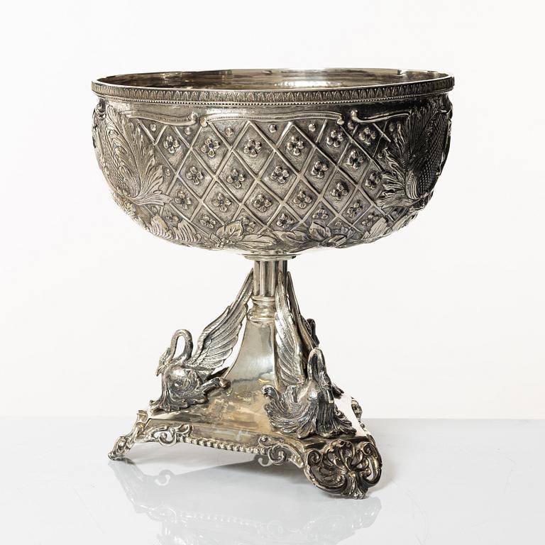 Praktskål, sterlingsilver, 1900-tal.