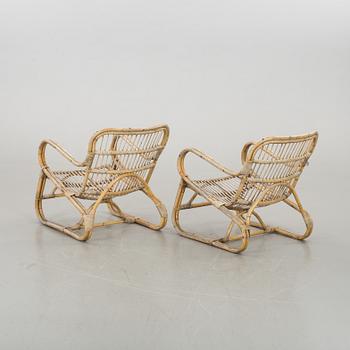 A PAIR OF ARMCHAIRS. SECOND HALF OF 20TH CENTURY,