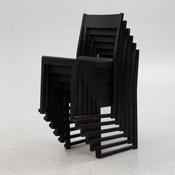 Sven Markelius, a set of six chairs, mid 20th Century.
