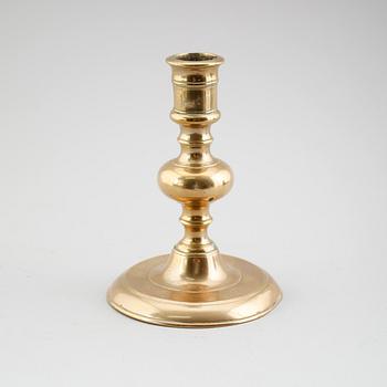 LJUSSTAKE, mässing, barock, 1600-/1700-tal.