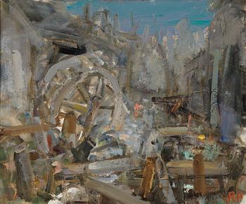 Ragnar Person, oil on board, signed.