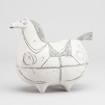 STIG LINDBERG, figurin av stengods, "Springare", Gustavsbergs studio.