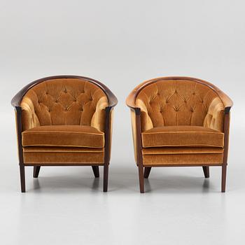 Armchairs, a pair, "Fabiola", Bröderna Andersson.