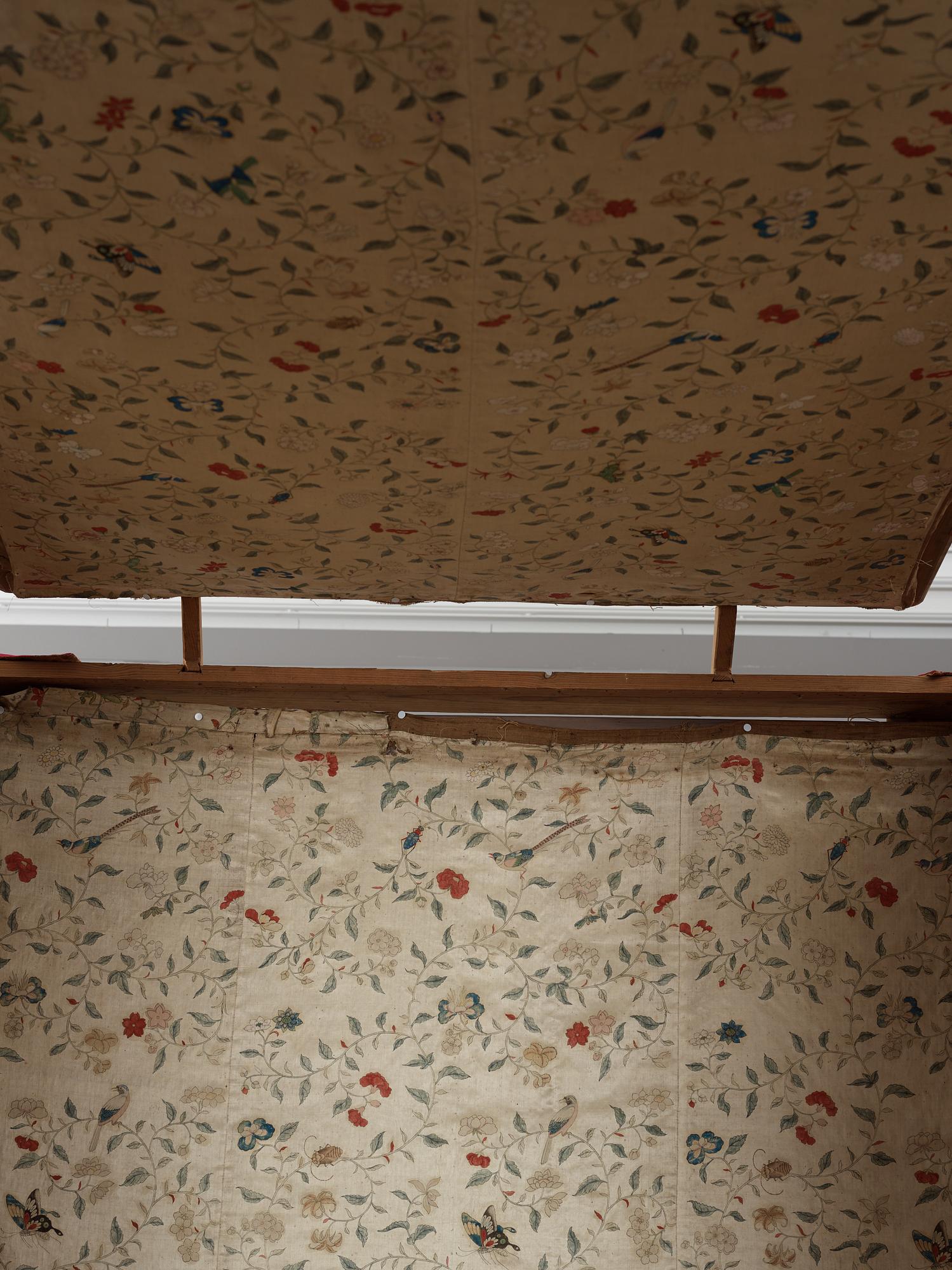 Four-poster bed, called "Axel Oxenstiernas bed", probably 18th century.