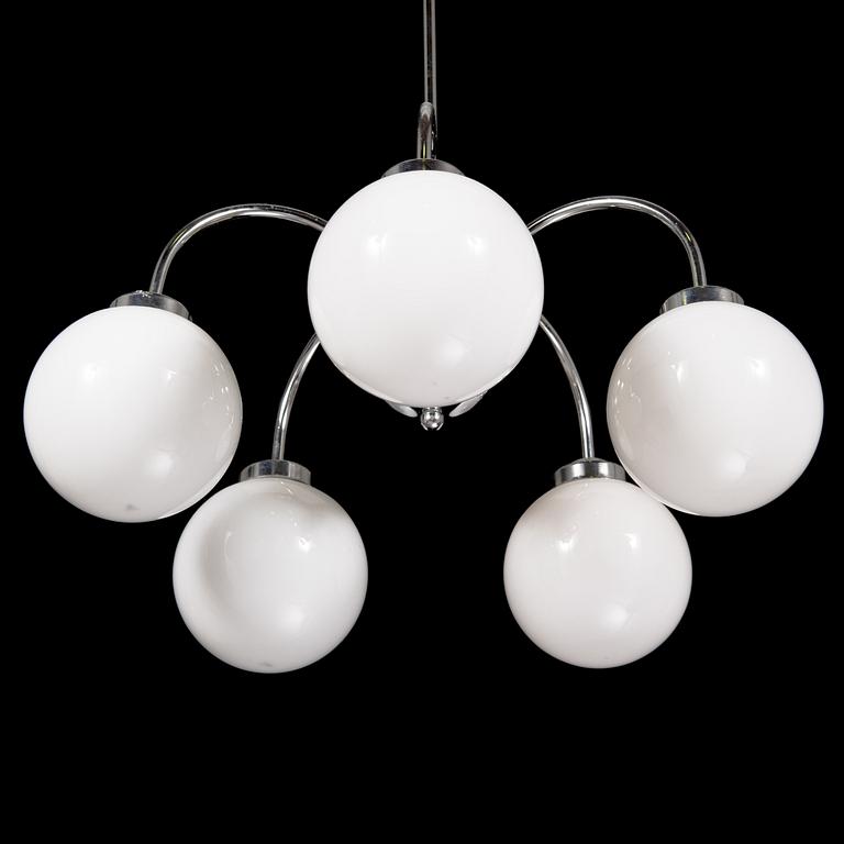 A ceiling lamp model 2024/5, for AT-valaisin Finland, late 20th century.