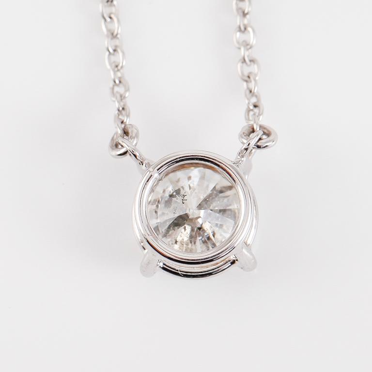COLLIER, 18K vitguld och diamant ca 1.00 ct.