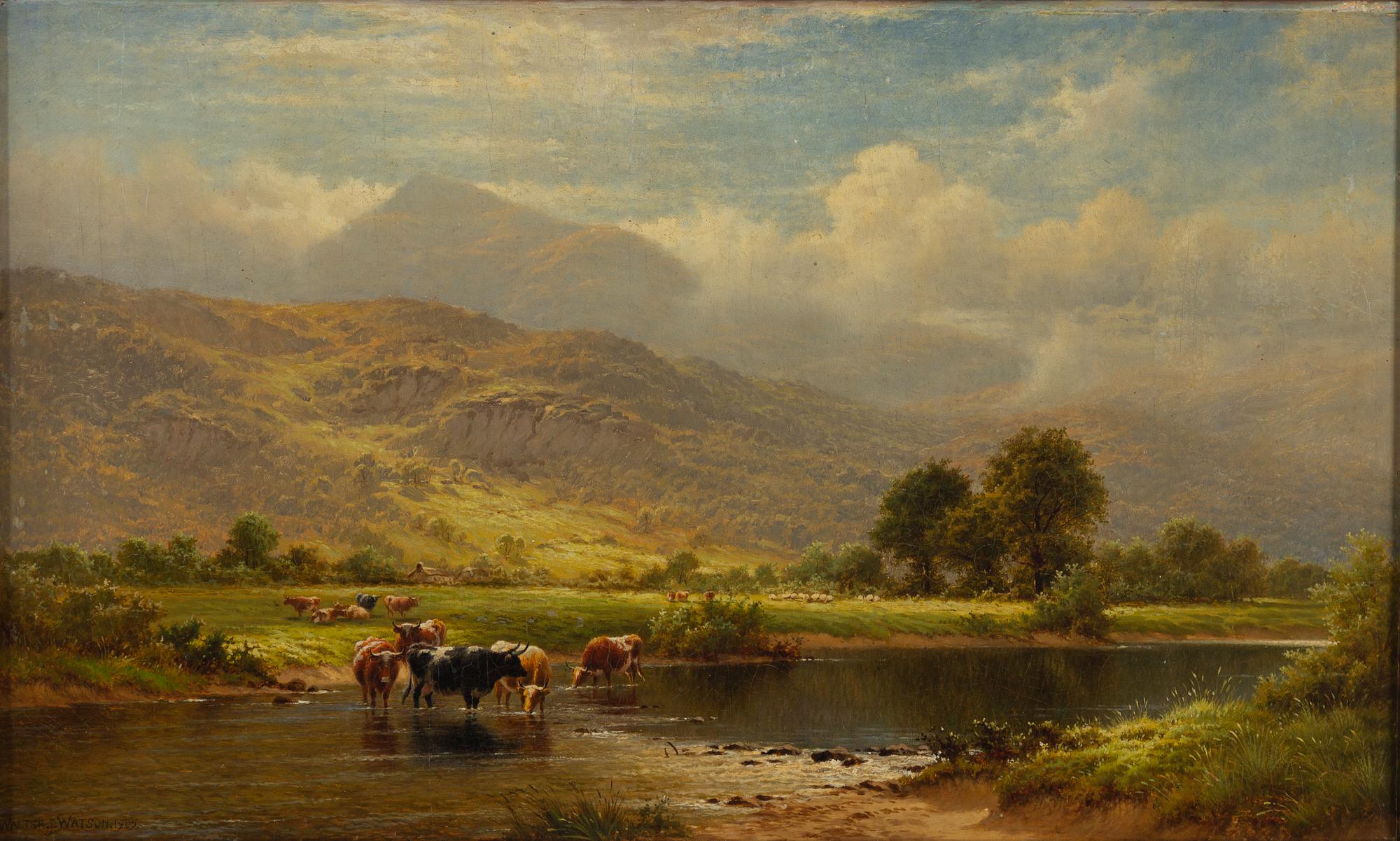 Walter J Watson, oil on canvas, signed and dated 1905.