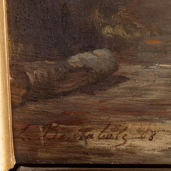 LOUIS BENTABOLE, olja på duk 45 x 30,5 cm, sign. och dat -68.