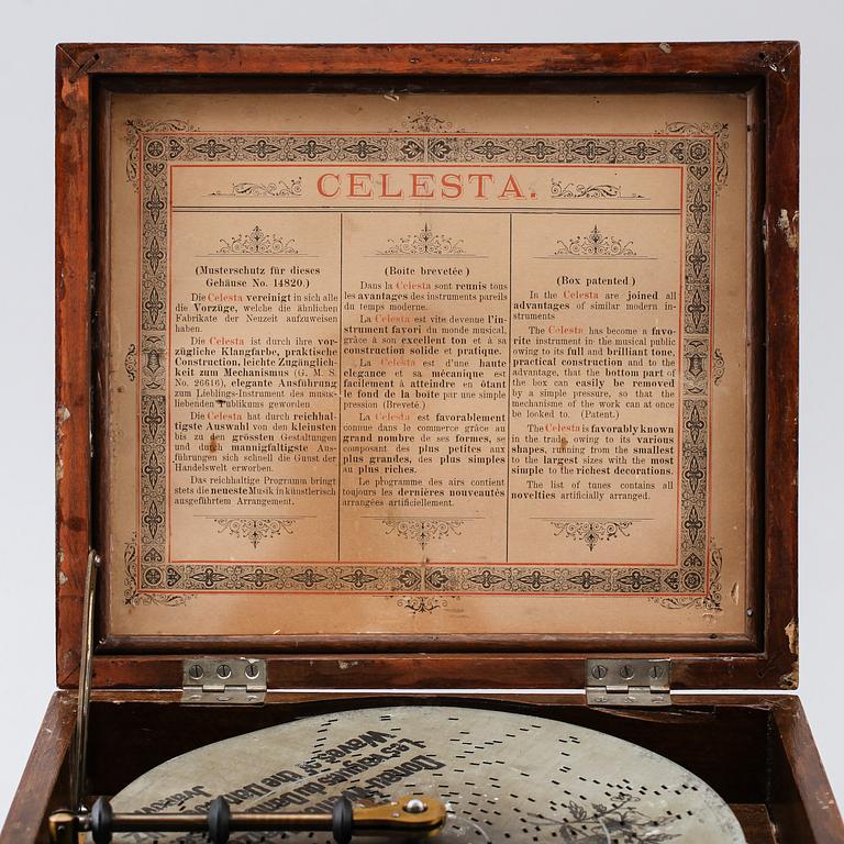 SPELDOSA, Celesta, Tyskland, sent 1800-/tidigt 1900-tal.