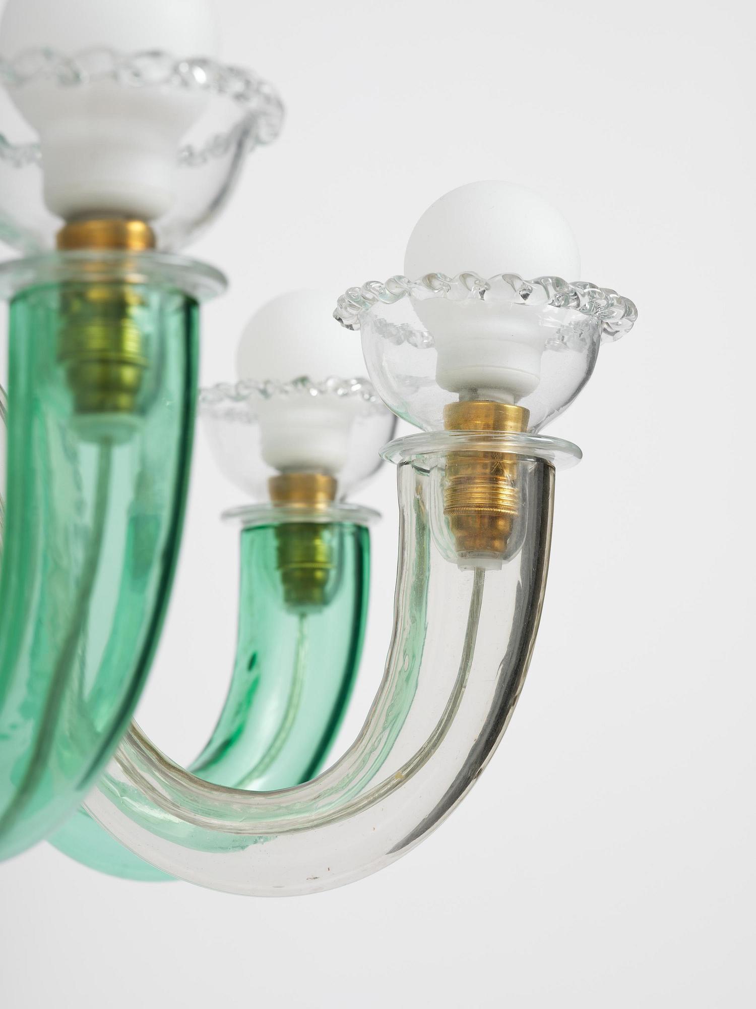 Gio Ponti, ljuskrona, Venini, Murano, Italien, 1945-50.