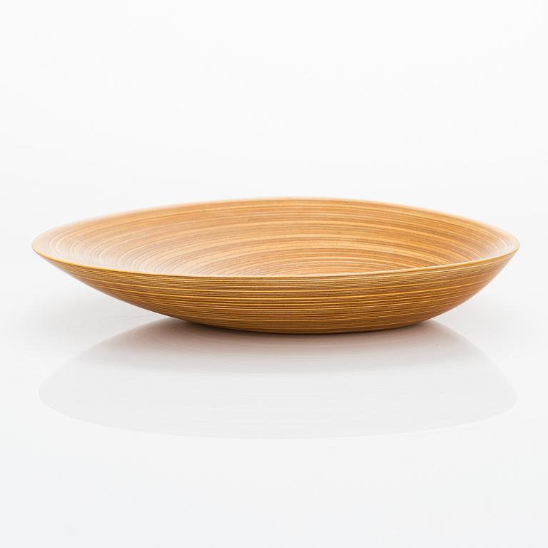 Tapio Wirkkala, A plywood dish signed TW.