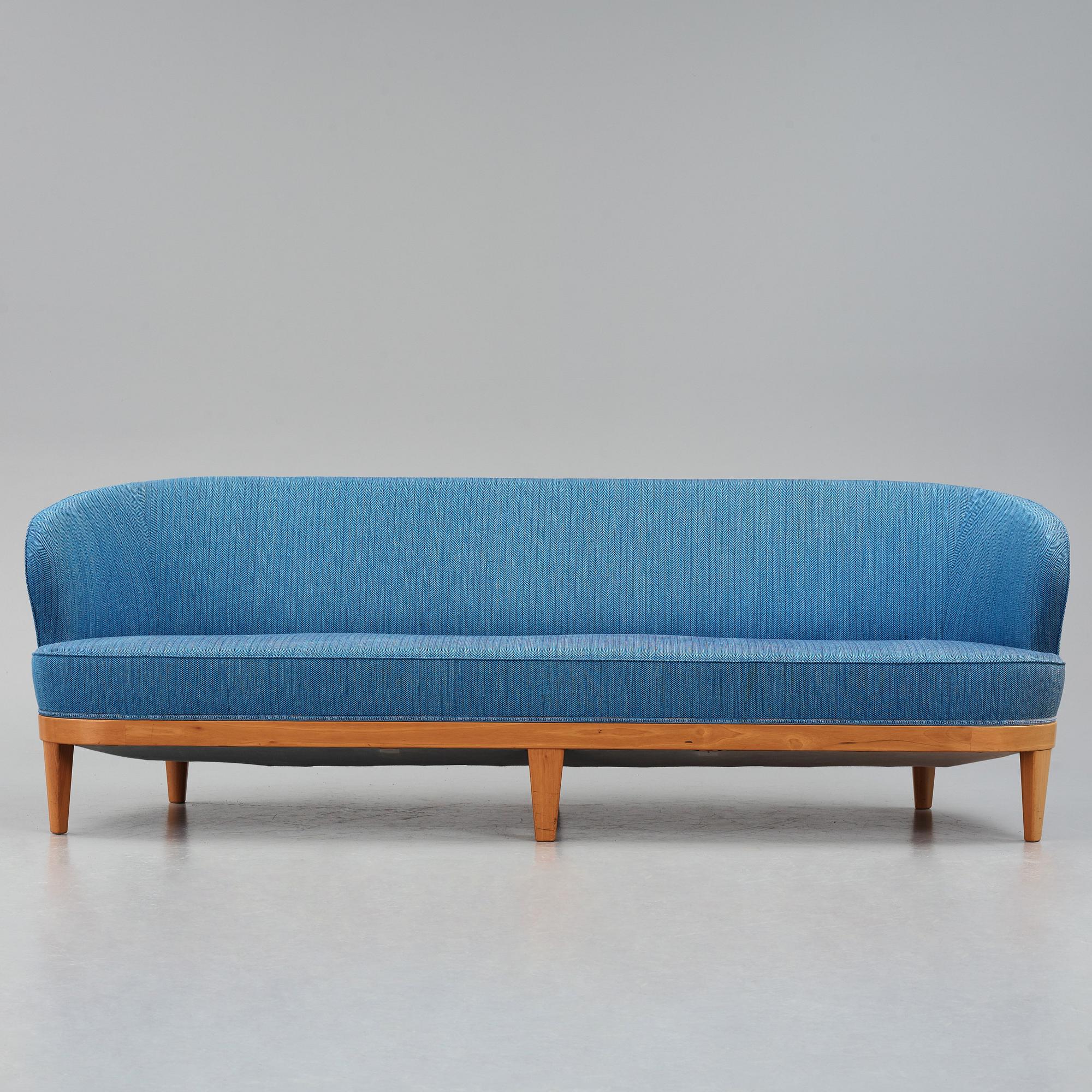 Carl Malmsten, a 'model Marabou' sofa, Swedish Modern, 1966.