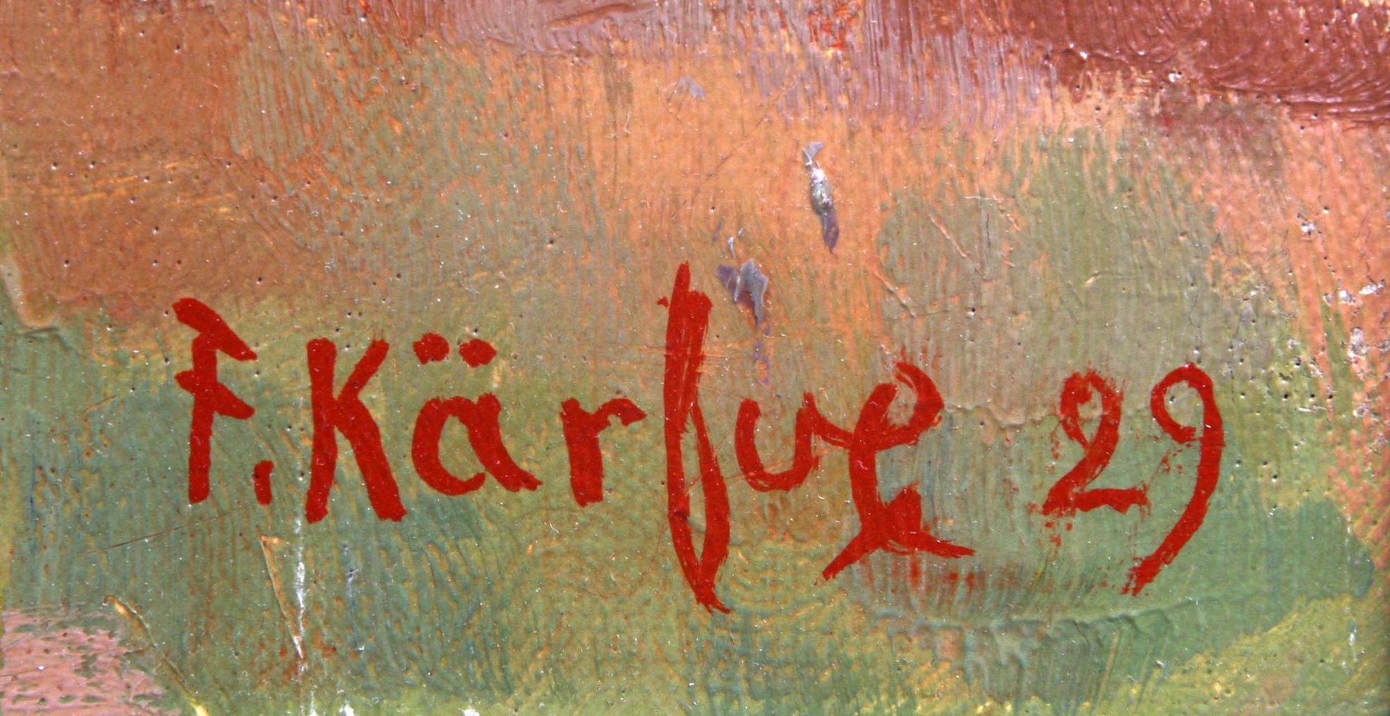 FRITZ KÄRFVE, olja på duk, sign o dat -29.