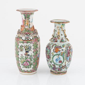 Two Kanton style porcelain vases, China, early 20th century.